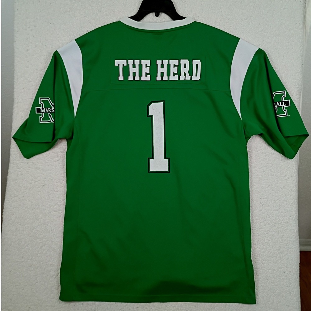Colosseum Marshall U. Jersey Mens XXL Green Football The Herd No 1 Vintage
